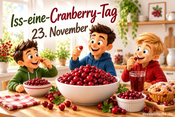 Iss-eine-Cranberry-Tag ist am 23. November: Fruchtiger Tag aus den USA