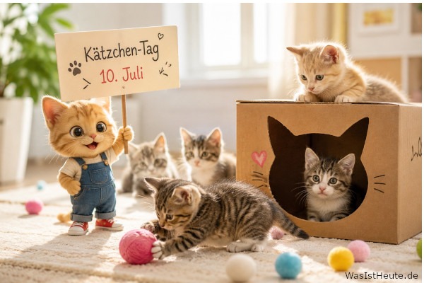 Kätzchen-Tag ist am 10. Juli: Junge Katzen im Blickpunkt