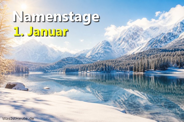 Namenstage am 1. Januar: An diesem Tag wird Namensgebung des Herrn (Jesu), Basilius (orth. Kirche), Fulgentius, Maria, Wilhelm gefeiert