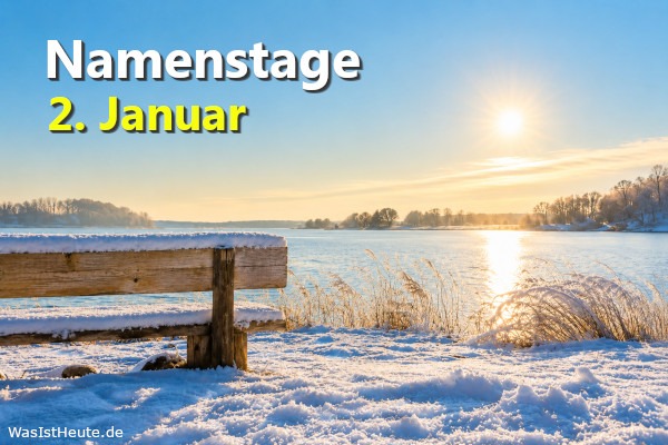 Namenstage am 2. Januar: An diesem Tag wird Adelhard / Adalhard, Basilius, Dietmar, Gregor, Makarios, Otfried, Thiemo, Till, gefeiert