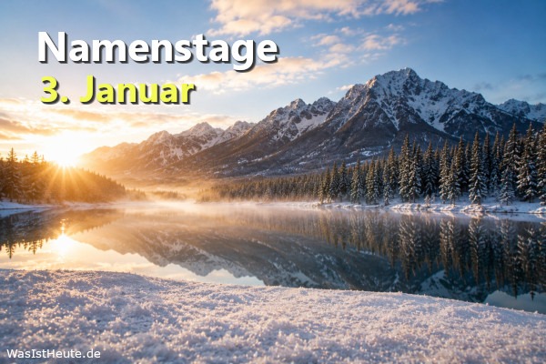 Namenstage am 3. Januar: An diesem Tag wird Adele, Genoveva, Hermine, Irma, Irmina, Odilo, Telemach gefeiert