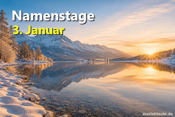 Namenstage am 3. Januar: An diesem Tag wird Adele, Genoveva, Hermine, Irma, Irmina, Odilo, Telemach gefeiert