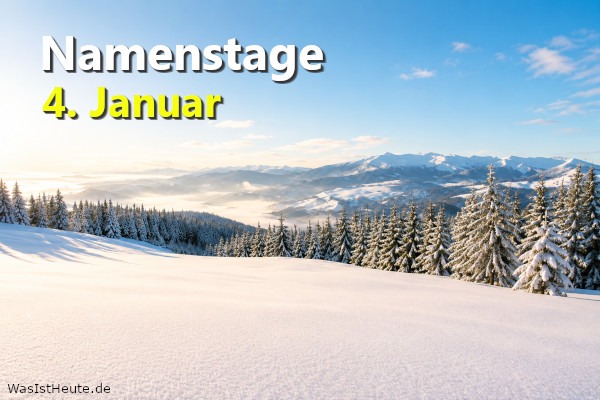 Namenstage am 4. Januar: An diesem Tag wird Angelika, Anneliese, Angela, Elisabeth, Christiana, Christiane gefeiert