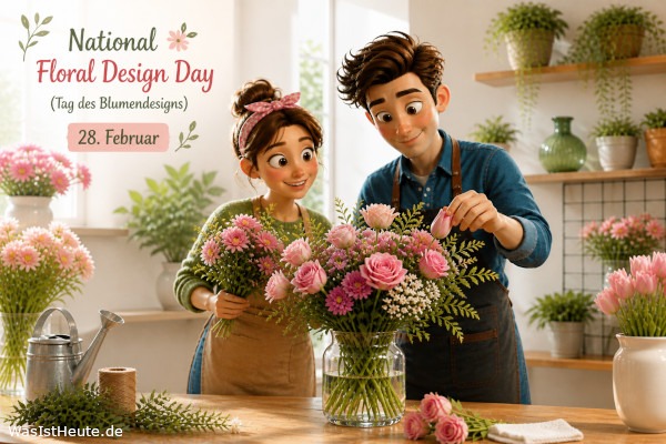 National Floral Design Day (Tag des Blumendesigns) ist am 28. Februar: Würdigung der Kunst des floralen Gestaltens