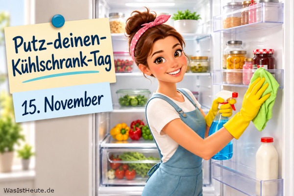Putz-deinen-Kühlschrank-Tag ist am 15. November: Sauberkeit für frische Lebensmittel