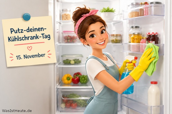 Putz-deinen-Kühlschrank-Tag ist am 15. November: Sauberkeit für frische Lebensmittel