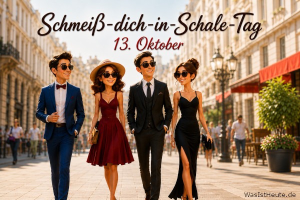Schmeiß-dich-in-Schale-Tag ist am 13. Oktober: Stilvoll gekleidet durch den besonderen Tag