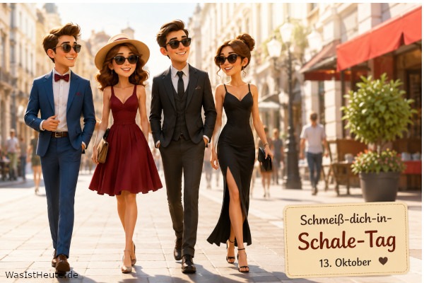 Schmeiß-dich-in-Schale-Tag ist am 13. Oktober: Stilvoll gekleidet durch den besonderen Tag