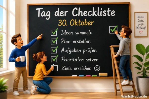 Tag der Checkliste ist am 30. Oktober: Ordnung für Aufgaben und Pläne