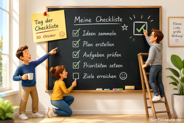 Tag der Checkliste ist am 30. Oktober: Ordnung für Aufgaben und Pläne