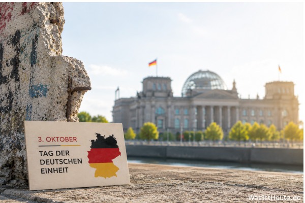 Tag der Deutschen Einheit ist am 3. Oktober: Gesetzlicher Feiertag zur Wiedervereinigung Deutschlands