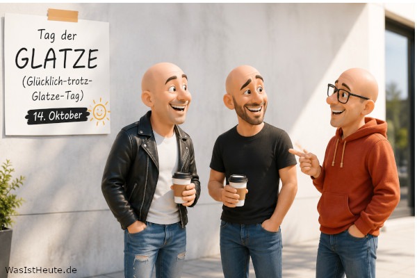 Tag der Glatze (Glücklich-trotz-Glatze-Tag) ist am 14. Oktober: Selbstbewusstsein ohne Haare feiern