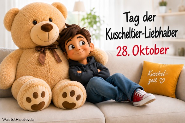 Tag der Kuscheltier-Liebhaber ist am 28. Oktober: Stofftiere im Mittelpunkt