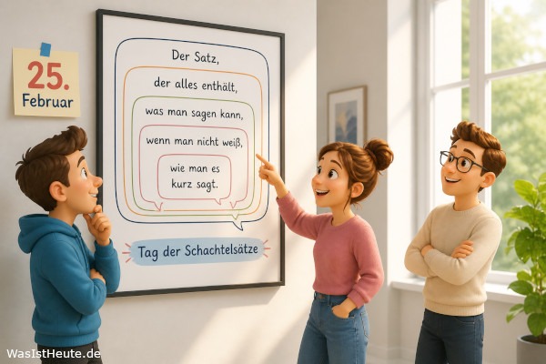 Tag der Schachtelsätze ist am 25. Februar: Kurioser Sprachtag mit verschachtelten Sätzen