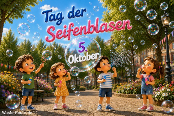 Tag der Seifenblasen ist am 5. Oktober: Schillernde Kugeln voller Leichtigkeit