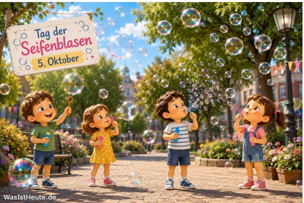 Tag der Seifenblasen ist am 5. Oktober: Schillernde Kugeln voller Leichtigkeit