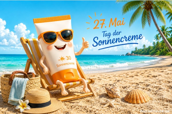 Tag der Sonnencreme ist am 27. Mai: Schutz vor starker UV-Strahlung