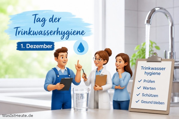 Tag der Trinkwasserhygiene ist am 1. Dezember: Sauberes Wasser und hygienische Leitungen