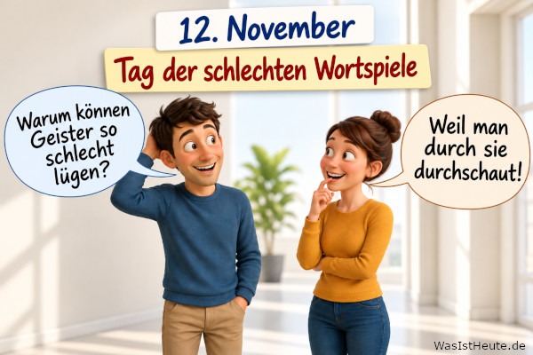 Tag der schlechten Wortspiele ist am 12. November: Sprachwitze mit flachen Pointen