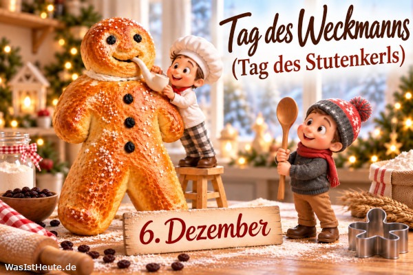 Tag des Weckmanns (Tag des Stutenkerls) ist am 6. Dezember: Süßes Hefegebäck zur Nikolauszeit