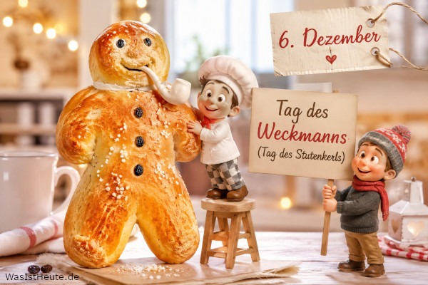 Tag des Weckmanns (Tag des Stutenkerls) ist am 6. Dezember: Süßes Hefegebäck zur Nikolauszeit