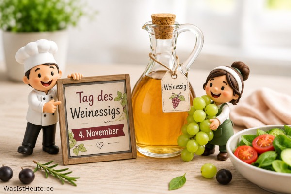 Tag des Weinessigs ist am 4. November: Würdigung eines alten Würzmittels