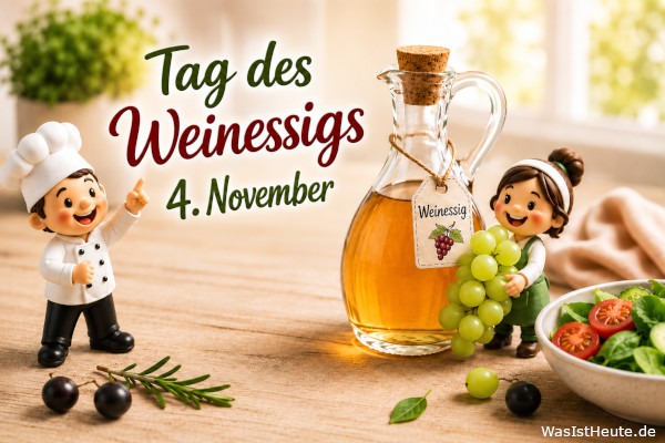 Tag des Weinessigs ist am 4. November: Würdigung eines alten Würzmittels