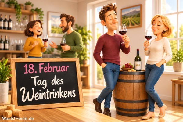Tag des Weintrinkens ist am 18. Februar: Ein Tag rund um Genuss und Geselligkeit
