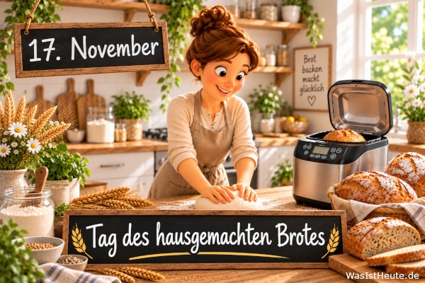 Tag des hausgemachten Brotes ist am 17. November: Frisch gebackenes Brot im Mittelpunkt