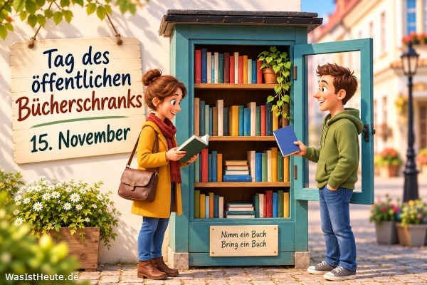 Tag des öffentlichen Bücherschranks ist am 15. November: Bücher teilen im Stadtbild