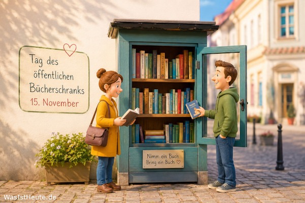 Tag des öffentlichen Bücherschranks ist am 15. November: Bücher teilen im Stadtbild