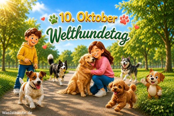 Welthundetag ist am 10. Oktober: Würdigung der Hunde weltweit