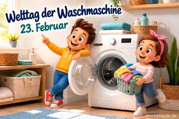 Welttag der Waschmaschine ist am 23. Februar: Kurioser Ehrentag rund ums Waschen
