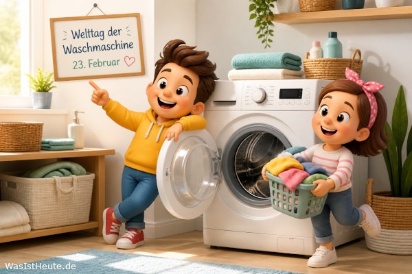 Welttag der Waschmaschine ist am 23. Februar: Kurioser Ehrentag rund ums Waschen