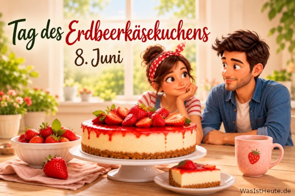 Tag des Erdbeerkäsekuchens ist am 8. Juni: Süße Hommage an den beliebten Kuchen