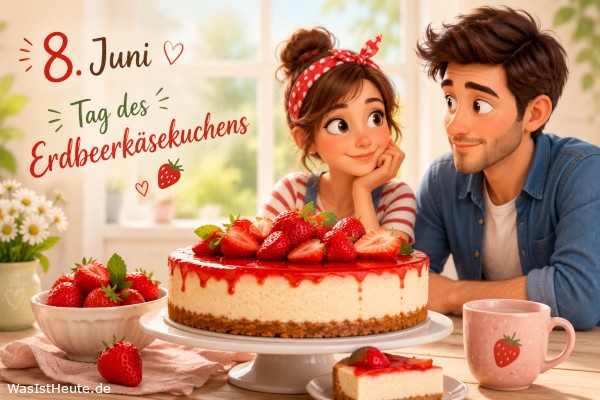Tag des Erdbeerkäsekuchens ist am 8. Juni: Süße Hommage an den beliebten Kuchen