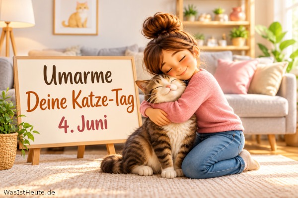 Umarme-Deine-Katze-Tag ist am 4. Juni: Katzenliebe mit einer herzlichen Geste