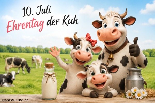 Ehrentag der Kuh ist am 10. Juli: Würdigung eines wichtigen Nutztieres