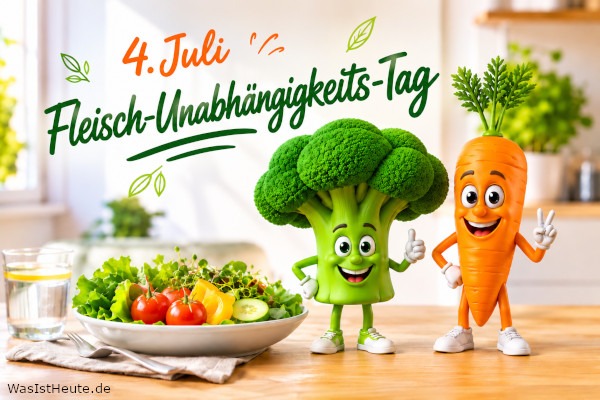Fleisch-Unabhängigkeits-Tag ist am 4. Juli: Bewusster Verzicht auf Fleisch für einen Tag