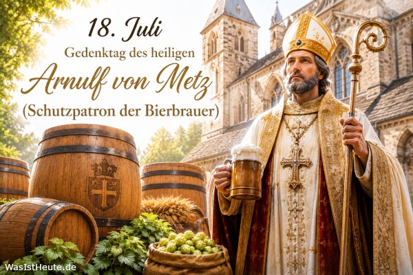 Gedenktag des heiligen Arnulf von Metz ist am 18. Juli: Erinnerung an den Patron der Bierbrauer
