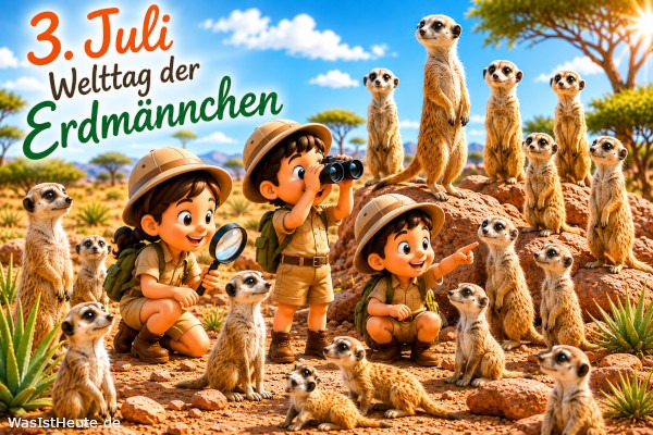 Welttag der Erdmännchen ist am 3. Juli: Wissenswertes zum Aktionstag