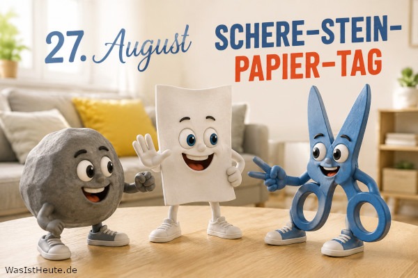 Schere-Stein-Papier-Tag ist am 27. August: Internationaler Aktionstag rund um das bekannte Spiel