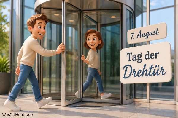 Tag der Drehtür ist am 7. August: Erinnerung an das Patent der Drehtür