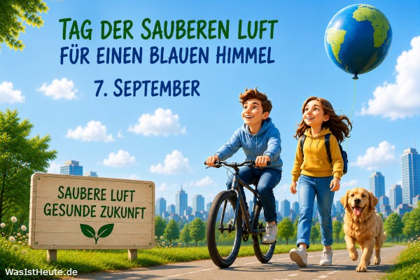 Tag der sauberen Luft für einen blauen Himmel ist am 7. September: Saubere Luft für Gesundheit
