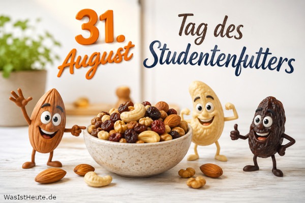 Tag des Studentenfutters ist am 31. August: Knabberspaß