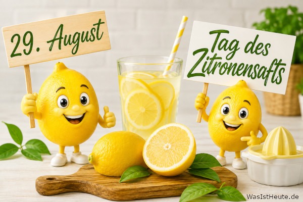 Tag des Zitronensafts ist am 29. August: Frischer Saft zum Feiern