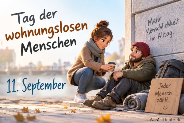 Tag der wohnungslosen Menschen ist am 11. September: Aufmerksamkeit für Menschen ohne Zuhause