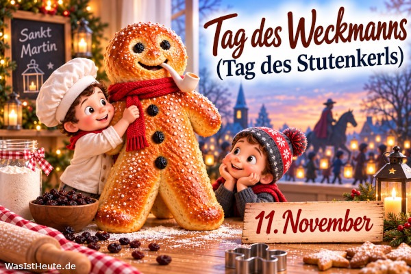 Tag des Weckmanns (Tag des Stutenkerls) ist am 11. November: Süßes Hefegebäck zu Sankt Martin